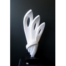 y13557立體雕塑系列-抽象雕塑-孔雀(白色)